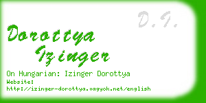 dorottya izinger business card